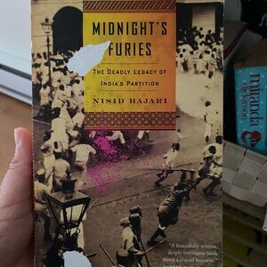 Midnight's Furies by Nisid Hajari - Yellow & Sepia Cover